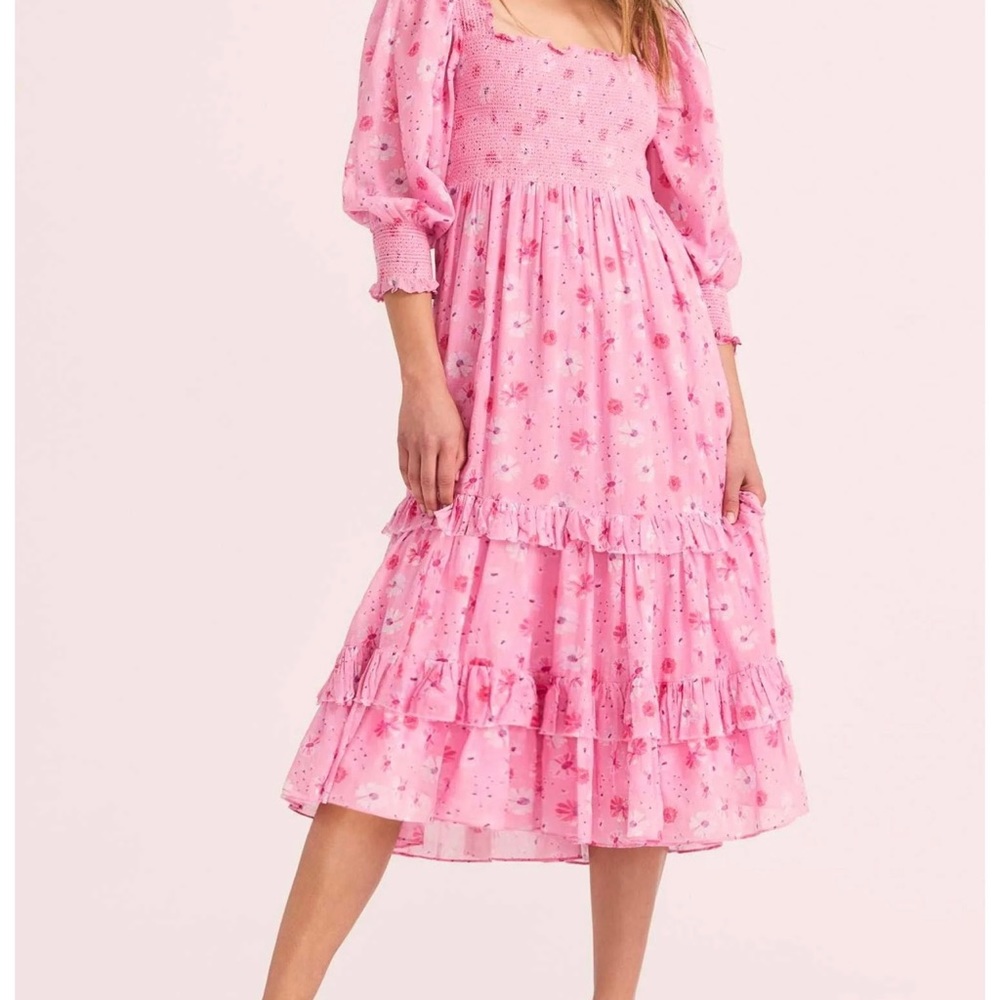 💕Love shack fancy Miri coral breeze woman’s dress great condition 💕
